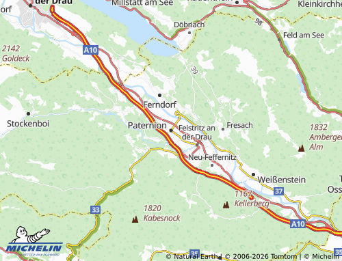 Mapa MICHELIN Paternion - ViaMichelin