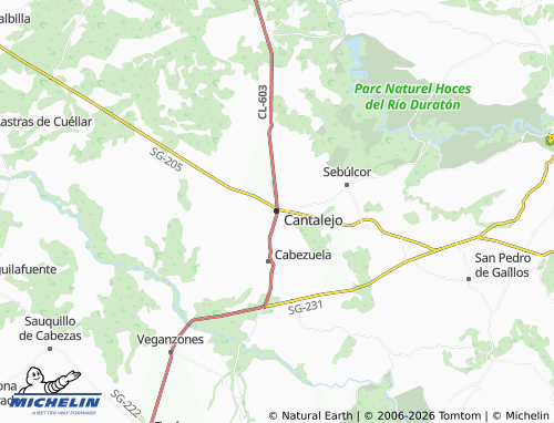 MICHELIN Cantalejo map - ViaMichelin