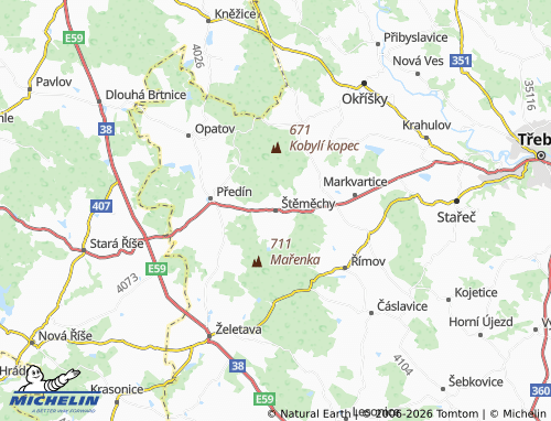 Mappa MICHELIN Štěměchy - ViaMichelin