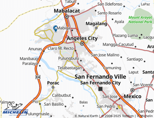 MICHELIN Santo Rosario map - ViaMichelin