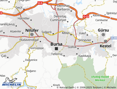 MICHELIN Ulu map - ViaMichelin