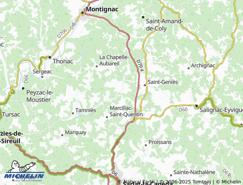 MICHELIN-Landkarte Les Farges - ViaMichelin
