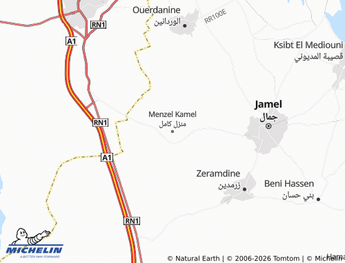 Mapa MICHELIN Manzil Kamil - ViaMichelin