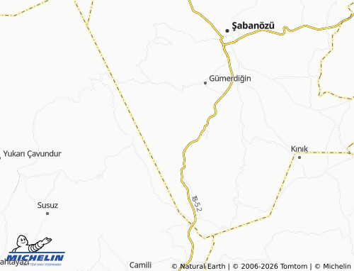 MICHELIN Kutluşar map - ViaMichelin