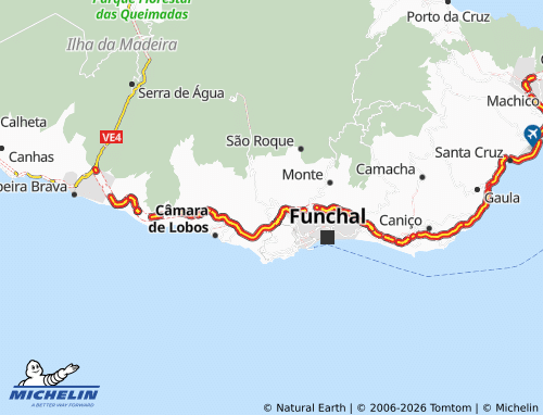 Mapa MICHELIN Santo António - ViaMichelin
