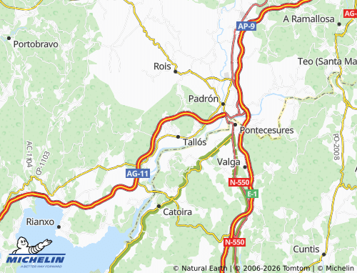 MICHELIN Tallós map - ViaMichelin