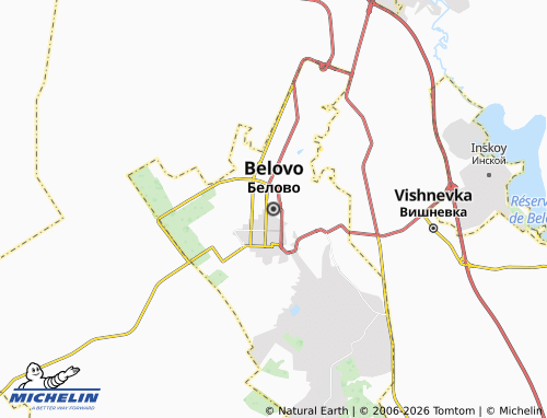 MICHELIN-Landkarte Belowo - ViaMichelin
