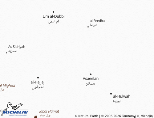 MICHELIN-Landkarte al-Ghabya' - ViaMichelin