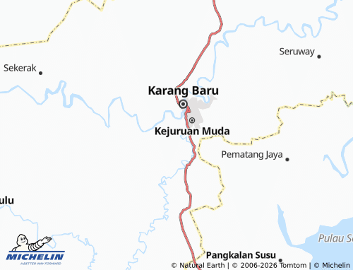 MICHELIN Pangkalan map - ViaMichelin