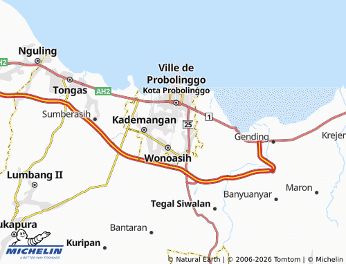 MICHELIN Kedopok map - ViaMichelin