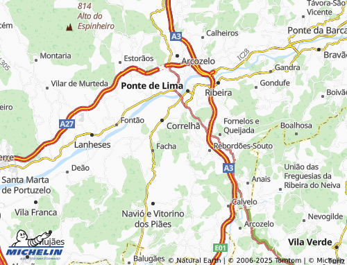 Mapa MICHELIN São João do Monte - ViaMichelin