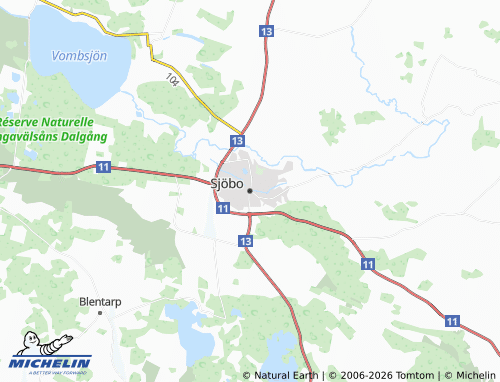 Mapa MICHELIN Sjöbo - ViaMichelin