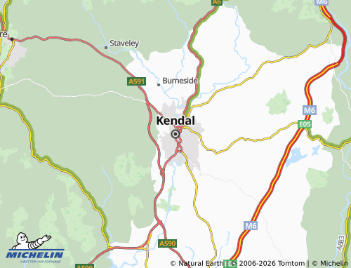 Carte MICHELIN Kendal - ViaMichelin