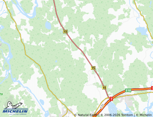 MICHELIN Juurikorpi map - ViaMichelin