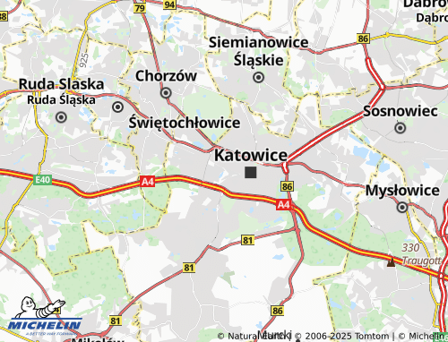 MICHELIN Załęże map - ViaMichelin