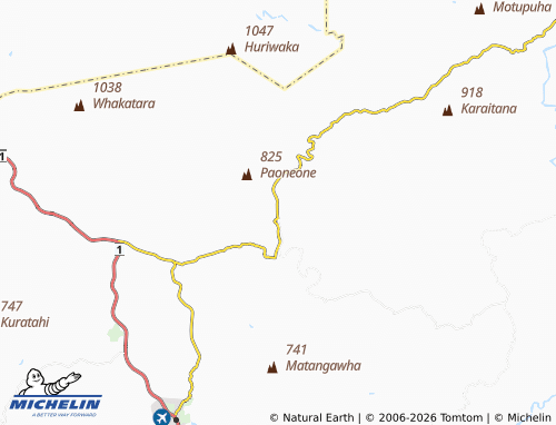 MICHELIN-Landkarte Moawhango - ViaMichelin