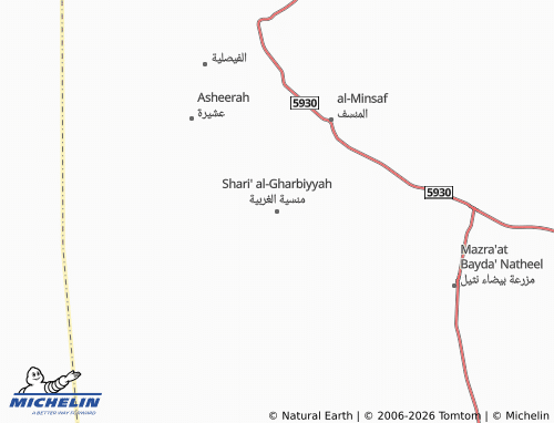 MICHELIN-Landkarte Shari' al-Gharbiyyah - ViaMichelin