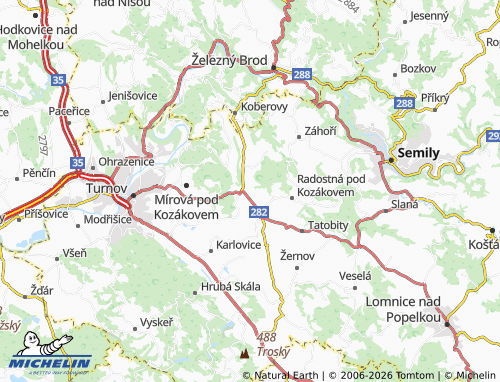 MICHELIN Loktuše map - ViaMichelin