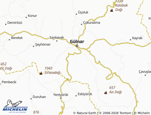 Mappa MICHELIN Yenice - ViaMichelin