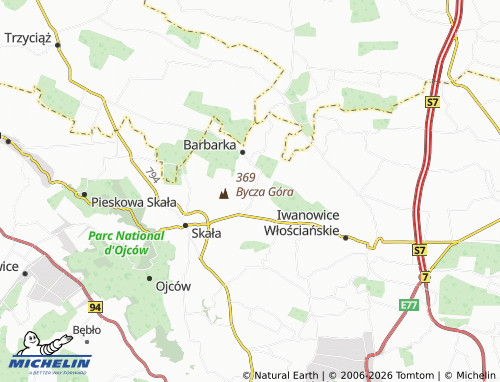 MICHELIN Minoga map - ViaMichelin