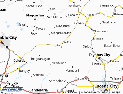 MICHELIN Lita map - ViaMichelin