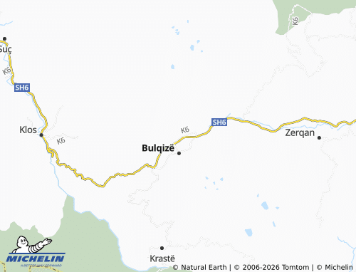 MICHELIN-Landkarte Vajkal-Bulqizë (Qytet i Ri) - ViaMichelin