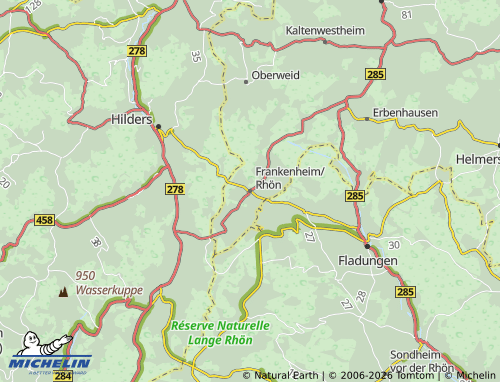 MICHELIN Frankenheim/Rhön map - ViaMichelin