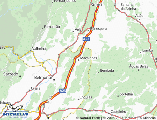 MICHELIN Maçainhas map - ViaMichelin