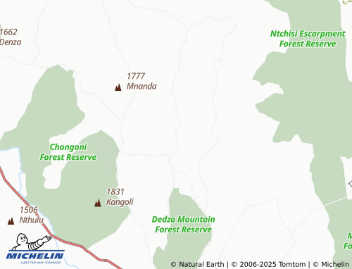 MICHELIN Mgawanyumbu map - ViaMichelin