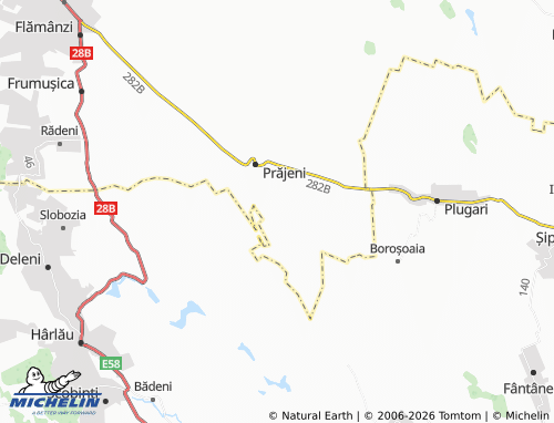 MICHELIN Lupăria map - ViaMichelin