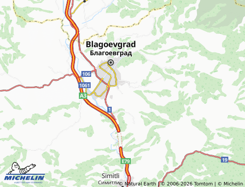 Kaart MICHELIN Izgrev - ViaMichelin