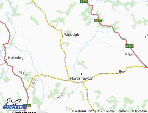 Kaart MICHELIN Bondleigh - ViaMichelin