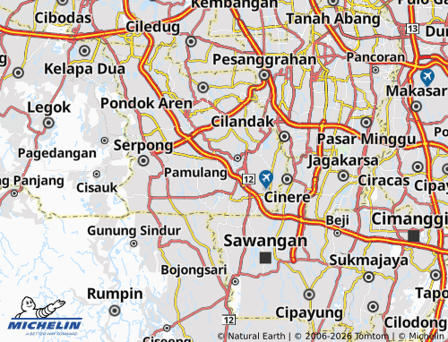 MICHELIN Bambu Apus map - ViaMichelin