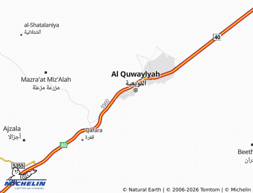 MICHELIN-Landkarte al-Hazm - ViaMichelin