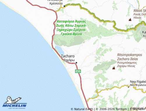 Carte MICHELIN Kato Xirochori - ViaMichelin