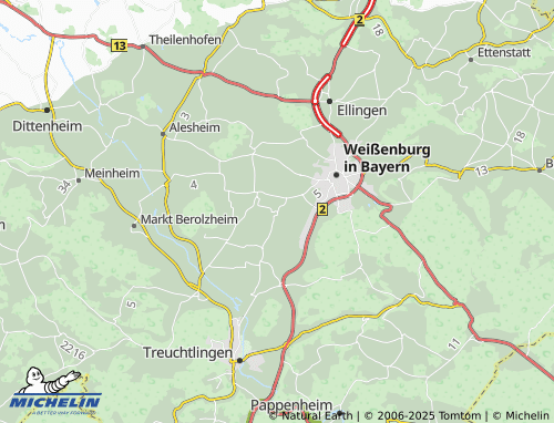MICHELIN Emetzheim map - ViaMichelin