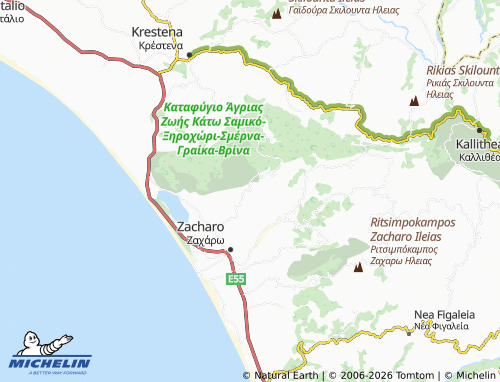 Carte MICHELIN Panagia Smerna - ViaMichelin