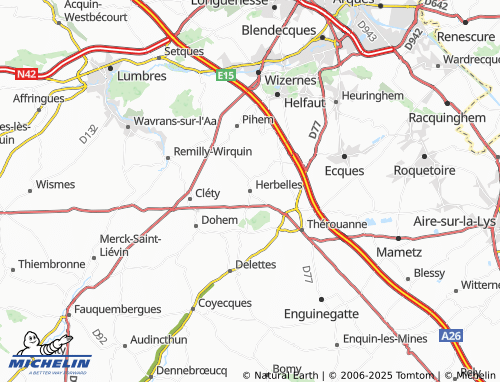 MICHELIN-Landkarte Herbelles - ViaMichelin