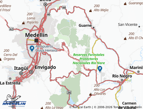 Carte MICHELIN Santa Elena Sector Central - ViaMichelin
