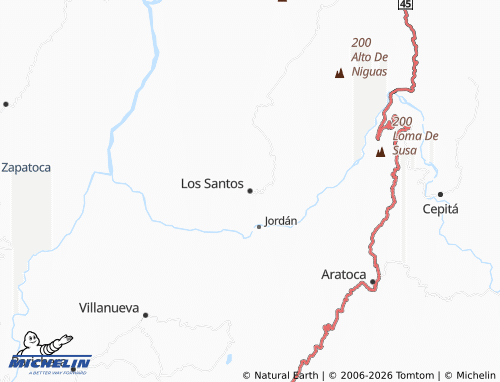 MICHELIN Los Santos map - ViaMichelin