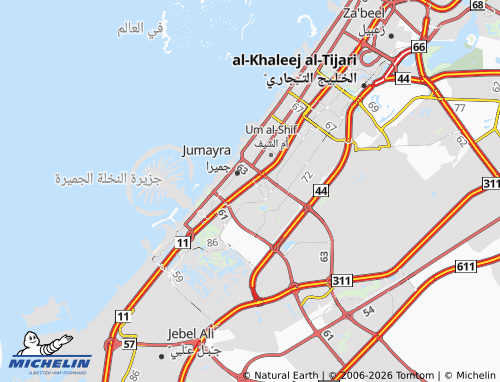 MICHELIN Al Barsha First map - ViaMichelin