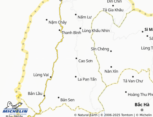 MICHELIN-Landkarte Cao Sơn - ViaMichelin