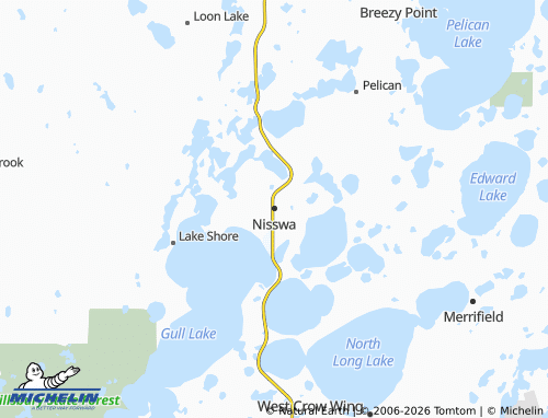 Carte MICHELIN Nisswa - ViaMichelin