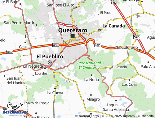MICHELIN Villas del Cimatario map - ViaMichelin