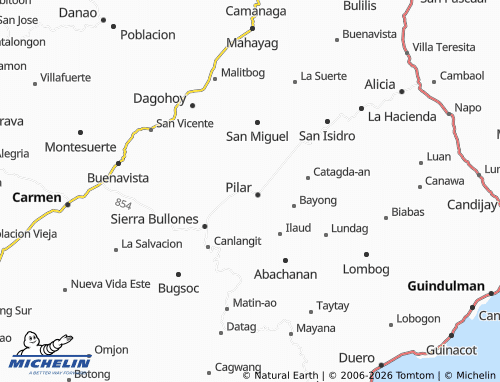 MICHELIN Del Pilar map - ViaMichelin