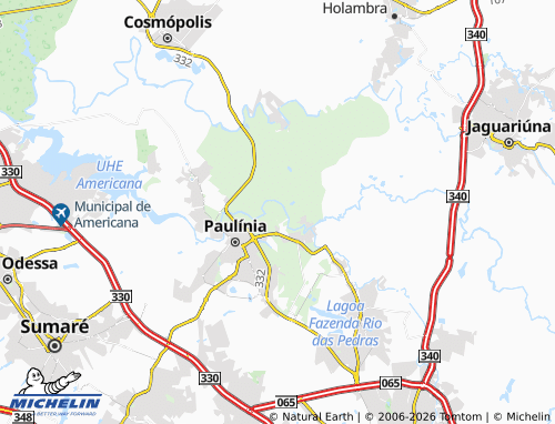 Mapa MICHELIN Poço Fundo - ViaMichelin