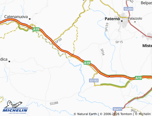 MICHELIN Sferro map - ViaMichelin