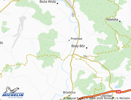 MICHELIN Podole map - ViaMichelin