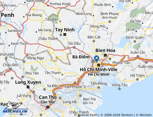 Mapa MICHELIN Đức Huệ - ViaMichelin