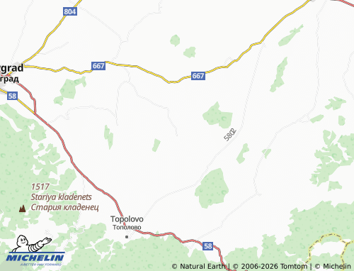 Mappa MICHELIN Novi Izvor - ViaMichelin